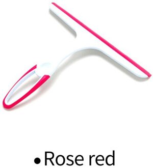 VOGVIGO Glas Ruitenwisser Schoner Huis Window Cleaning Tool Artefact Reinigingsschraper Rubber enkelzijdig Veeg Badkamer Spiegel Douche roos rood