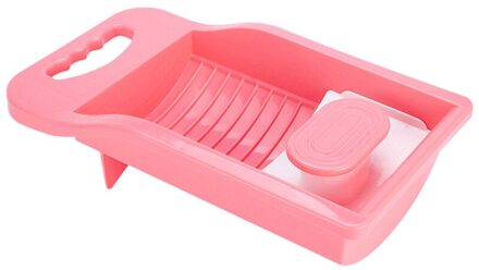 Vogvigo Plastic Wastobbe Met Wasbord Dikke Wasserij Wastafel Baby Ondergoed Plastic Wasserette Wastafel roze
