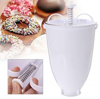 Vogvigovogvigo Donut Maker Diy Donut Maken Licht Artefact Creatieve Snelle Wafel Donut Machine Bakken Keuken Dessert licht grijs