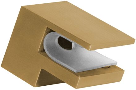 Void inloopdouche helder glas 100x200 met 30 zijwand incl. glascoating PVD goud geborsteld GS-VOI2H10030200GG