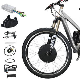 Voilamart 26" 1000W Electric Bicycle Conversion Kit Front Motor Wheel E Bike Cycling Hub Motor