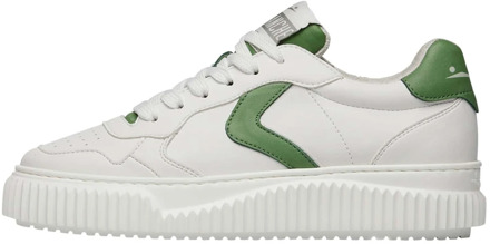 Voile blanche Faux leather sneakers Hybro 03 Woman Voile Blanche , Green , Dames - 39 Eu,38 Eu,40 Eu,41 Eu,37 EU