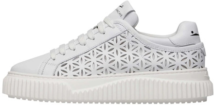 Voile blanche Leather sneakers Herika Perforated Voile Blanche , White , Dames - 35 Eu,41 Eu,42 Eu,40 Eu,36 Eu,38 Eu,39 Eu,37 EU