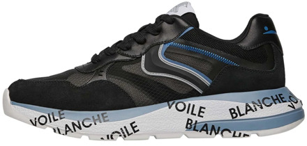 Voile blanche Suede and fabric sneakers Shine. Voile Blanche , Black , Heren - 43 Eu,40 Eu,41 Eu,42 Eu,45 Eu,44 EU