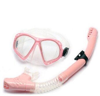 Vol Droge Snorkel Anti-Fog Duikbril Set Anti-Fog Galvaniseren Duikbril Zwembril Roze