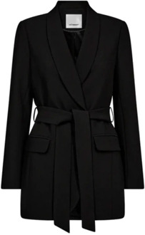 Volacc Belt Blazer 30129 Zwart Co'Couture , Black , Dames - L