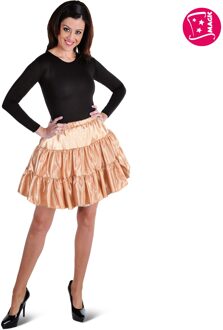 Volangen rok kort goud Goud - Brons