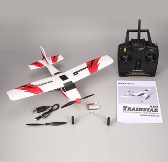 Volantex V761-1 2.4Ghz Mini Afstandsbediening Vliegtuig Vaste Vleugel Drone Trainstar 3CH 6-As Vliegtuig Rtf Voor kids