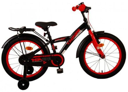 volare Jongensfiets Thombike 18 Inch 24 cm Jongens Terugtraprem Zwart/Rood