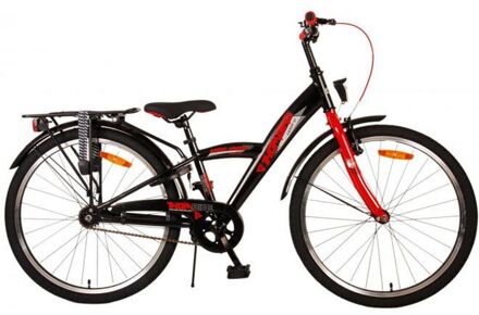 volare Jongensfiets Thombike 24 Inch 23 cm Jongens Terugtraprem Zwart/Rood