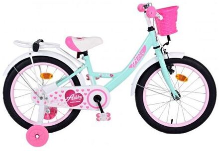 volare Meisjesfiets Ashley 18 Inch 25 cm Meisjes Terugtraprem Mintgroen/Wit