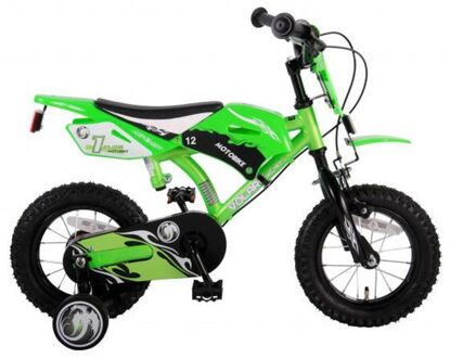 volare Motorbike Kinderfiets - Jongens - 12 inch - Groen - Twee handremmen