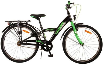 volare Thombike Kinderfiets - Jongens - 24 inch - Zwart Groen - Twee handremmen