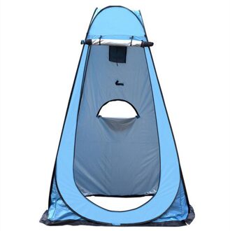 Volautomatische Outdoor Dressing Tent Quick-Open Tent Douche Zwemmen Veranderende Prive Tent Draagbare Mobiele Wc Tent D3 blauw
