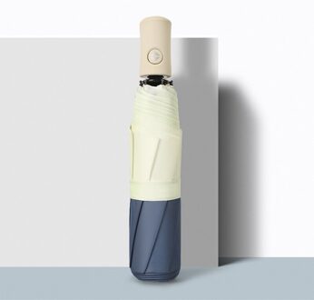 Volautomatische Vouwen Winddicht Stiksels Kleur Paraplu Outdoor Draagbare Anti-Uv Mode Bescherming Paraplu marine blauw