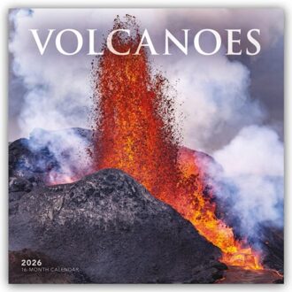 Volcanoes Square Wall Sunday Start Calen - Browntrout Wandkalender - Carousel Calendar