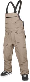 Volcom Roan Bib Overall Ski/Snowboardbroek Heren M Bruin