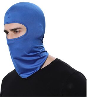 Volgelaatsmasker Stofdicht Winddicht Hoofddeksels Ademend Motorhelm Mond Cover Outdoor Fietsen Ski Beschermende Stofdicht Blauw