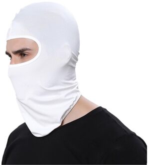 Volgelaatsmasker Stofdicht Winddicht Hoofddeksels Ademend Motorhelm Mond Cover Outdoor Fietsen Ski Beschermende Stofdicht wit