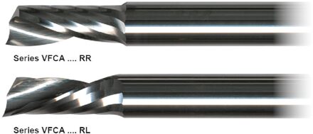 Volhardmetalen eensnijder/frees voor Hout & Aluminium - ød1 3 mm - l1 12 mm - L 40 mm - øD 3 mm