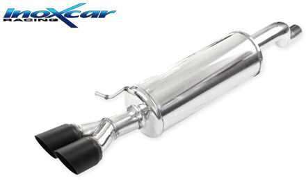 Volkswagen 100% RVS Sportuitlaat passend voor Volkswagen Polo (AW) 2.0 GTI 200pk 2017- 2x80mm Ceramic Black IXWPO2480CB