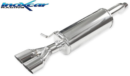 Volkswagen 100% RVS Sportuitlaat passend voor Volkswagen Polo (AW) 2.0 GTI 200pk 2017- 2x80mm Racing IXWPO24RA