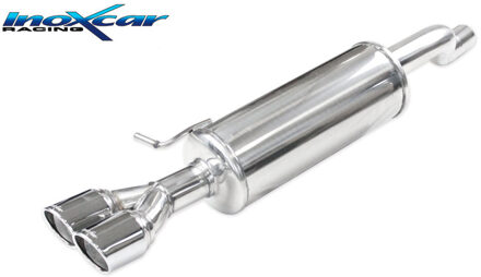 Volkswagen 100% RVS Sportuitlaat passend voor Volkswagen Polo (AW) 2.0 GTI 200pk 2017- 2x80mm X-Race IXWPO24XR80