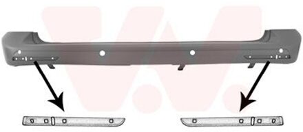 Volkswagen ACHTERBUMPER grijs met PDC GATEN model 5/2012-5/2013 5897541