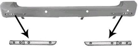 Volkswagen ACHTERBUMPER Primer + PDC model vanaf 5/2012- 5897547