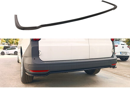 Volkswagen Achterbumperskirt (Diffuser) passend voor Volkswagen Caddy V Box/MPV 2021- (ABS Glanzend zwart) DXRVW23