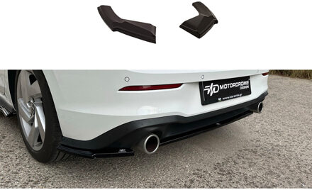 Volkswagen Achterbumperskirts (Hoeken) passend voor Volkswagen Golf VIII (CD1) GTI 2020- (ABS Glanzend zwart) DXRVW20S