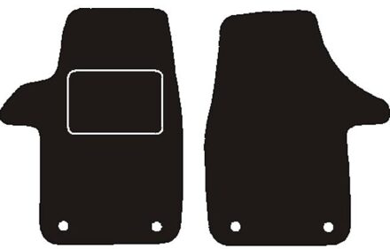 Volkswagen Automat VW T5-T6 2003- Voormat 2-delig MSN1366197