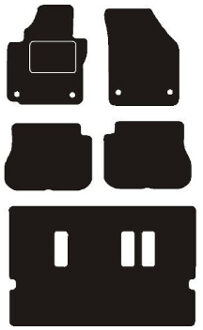 Volkswagen Automatten passend voor Volkswagen Caddy Combi 7 persoon 2015- MSN1360452