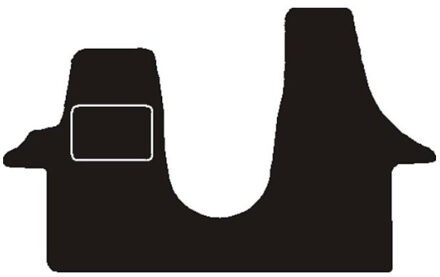 Volkswagen Automatten voor vw transporter t5 -t6 doorlopende voormat 2003-> MSN1360911