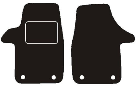 Volkswagen Automatten voor vw transporter t5 voor 2 delig + bev 2003 - 2015 MSN1361628