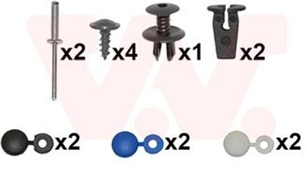 Volkswagen bevestingen achterbumper 5829793