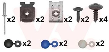 Volkswagen bevestingen achterbumper 5863793