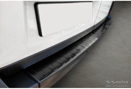 Volkswagen Black RVS Bumper beschermer passend voor Volkswagen Crafter & MAN TGE 2017- 'Ribs' ('XL'-version AV245288