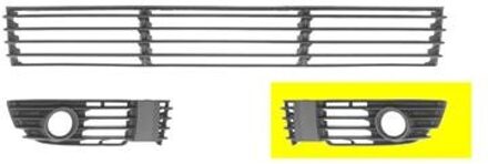 Volkswagen BUMPERGRILL ONDER LINKS met MISTLICHTGAT 5837593