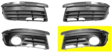 Volkswagen BUMPERGRILL ONDER LINKS met MISTLICHTGAT 5886593