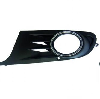 Volkswagen BUMPERGRILL ONDER LINKS met MISTLICHTGAT ZWART/Chroom 2215047