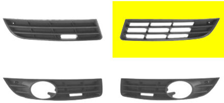 Volkswagen BUMPERGRILL ONDER LINKS zonder MISTLICHTGAT 5839591