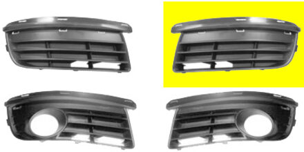 Volkswagen BUMPERGRILL ONDER LINKS zonder MISTLICHTGAT 5886591