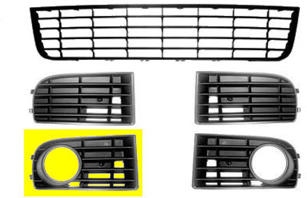 Volkswagen BUMPERGRILL ONDER RECHTS Benzine met MISTLICHTGAT 5894594