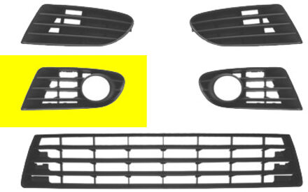 Volkswagen BUMPERGRILL ONDER RECHTS met MISTLICHTGAT (tot 2009) 5895594