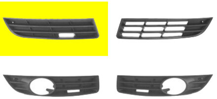 Volkswagen BUMPERGRILL ONDER RECHTS zonder MISTLICHTGAT 5839592