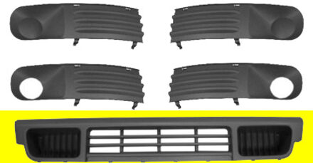 Volkswagen BUMPERGRILL ONDER Transporter 5896590