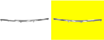 Volkswagen Bumperlijst Links Voor Verchroomd