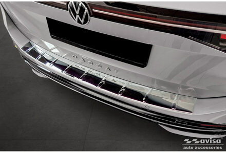 Volkswagen Chroom RVS Achterbumperprotector passend voor Volkswagen Passat Variant (CJ5) 2023- 'Ribs' AV238053