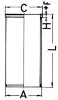 Volkswagen Cilindervoering 89734190